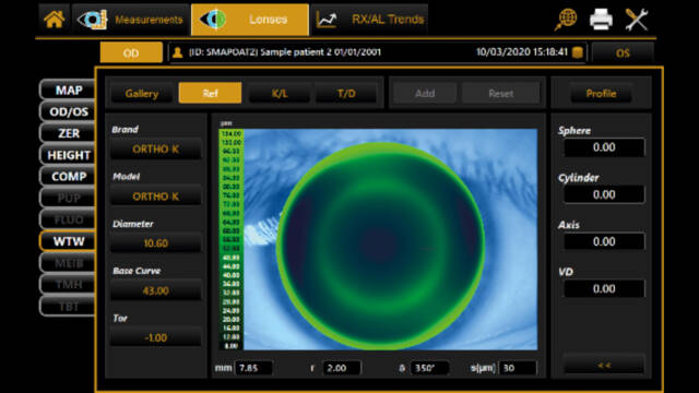 Adaptation lentille de contact