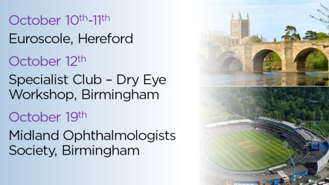 Upcoming events we are attending this Autumn