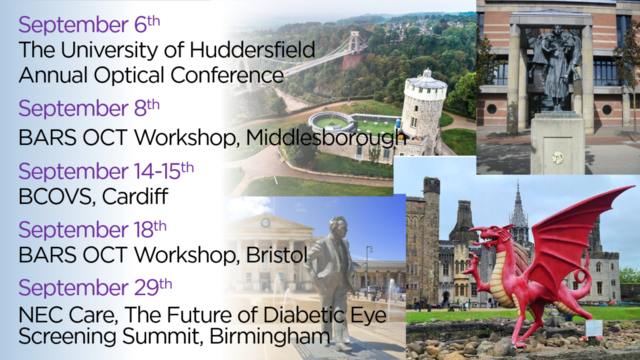 Upcoming events we are attending this Autumn
