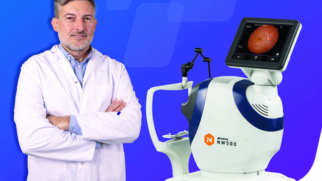 Nuevo retinógrafo no midriático color real específico para pupilas estrechas NW500