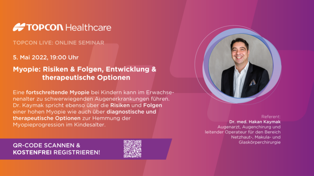 Myopie Online-Seminar mit Dr. Hakan Kaymak